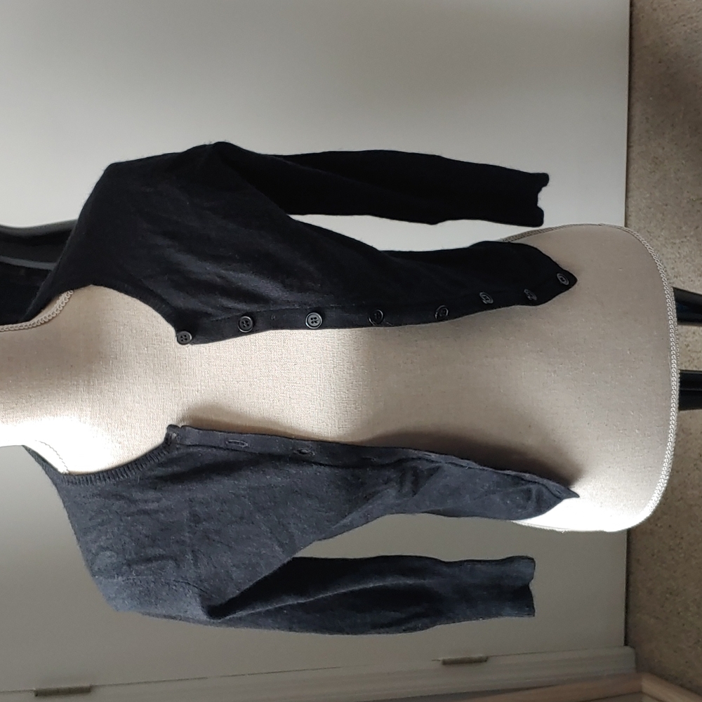 Black silk & cashmere top